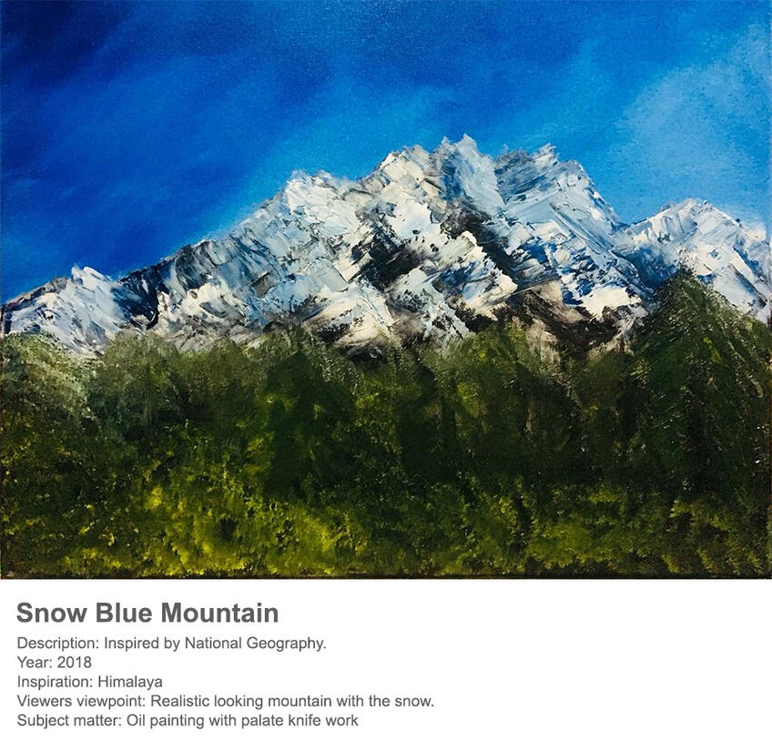Snow Blue Mountain